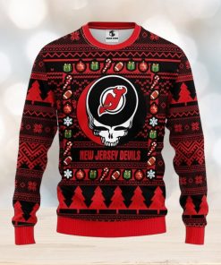 New Jersey Devils Grateful Dead Ugly Christmas Sweater Men And Women Sport Fans Gift