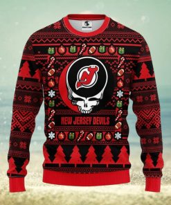 New Jersey Devils Grateful Dead Ugly Christmas Sweater Men And Women Sport Fans Gift