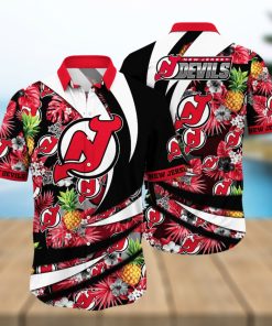 New Jersey Devils NHL Hawaiian Shirt Fireflies Ninety Minute Game Shirts