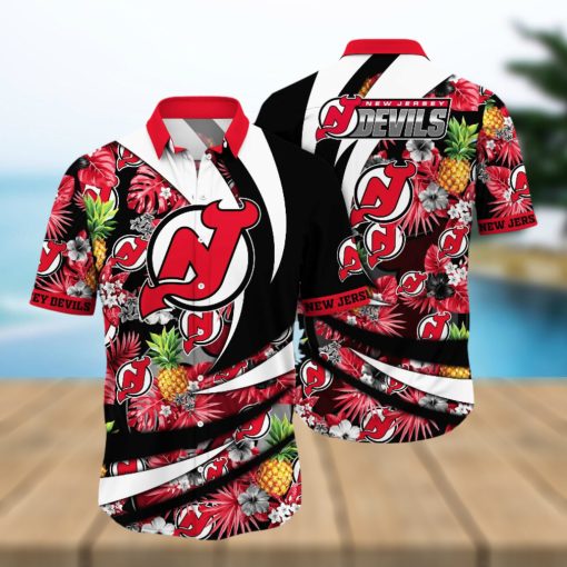 New Jersey Devils NHL Hawaiian Shirt Fireflies Ninety Minute Game Shirts