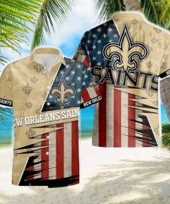 New Orleans Saints American 3D All Over Print Flag Hawaiian Shirt For Men And Women Gift Beach Holiday