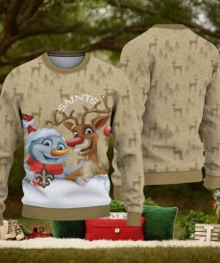 New Orleans Saints Christmas Reindeer Limited Edition Ugly Sweater