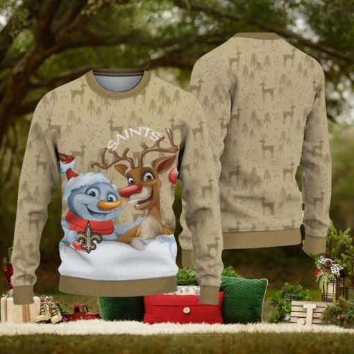 New Orleans Saints Christmas Reindeer Limited Edition Ugly Sweater