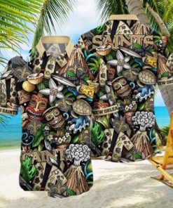 New Orleans Saints NFL Flower Aloha Summer Hawaii Shirts