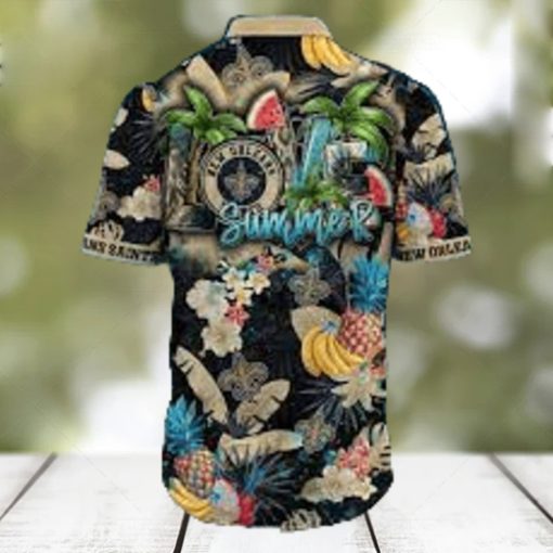 New Orleans Saints NFL Flower Logo Colorful Luau Hawaiian Shirt