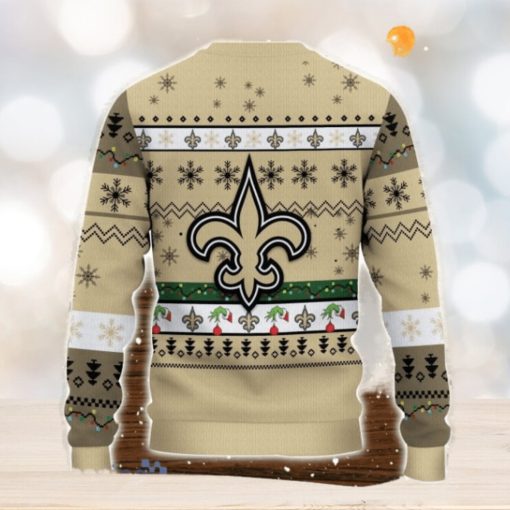 New Orleans Saints NFL Grinch Hand Funny Christmas Gift Ugly Christmas Sweater Gift Ideas For Fans