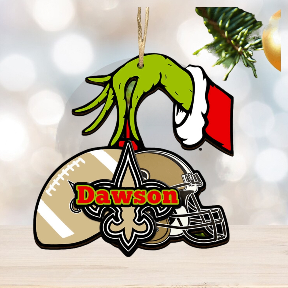 New Orleans Saints NFL Grinch Personalized Ornament SP121023119ID03 New Orleans Saints NFL Grinch Personalized Ornament SP121023119ID03