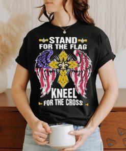 New Orleans Saints Stand For The Flag Kneel For The Cross T Shirt