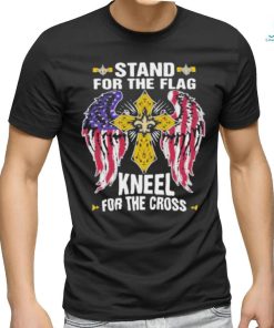 New Orleans Saints Stand For The Flag Kneel For The Cross T Shirt