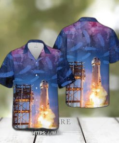 New Shepard Blue Origin Hawaiian Shirt