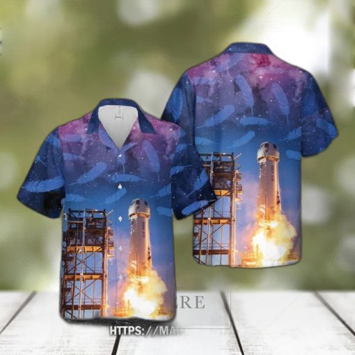 New Shepard Blue Origin Hawaiian Shirt