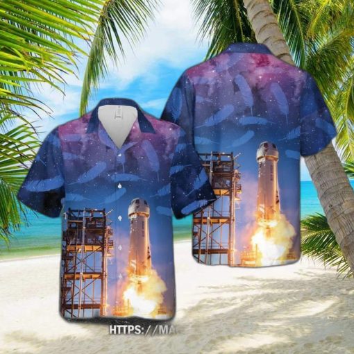 New Shepard Blue Origin Hawaiian Shirt