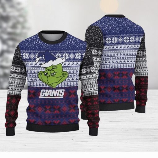 New York Giants Christmas Grinch Limited Edition Unisex Ugly Sweater