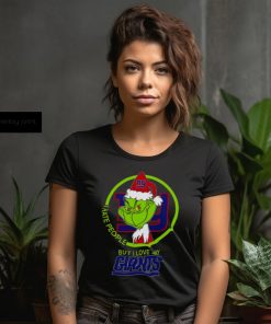 New York Giants NFL Christmas Grinch I Hate People But I Love My Favorite Football Team T Shirt