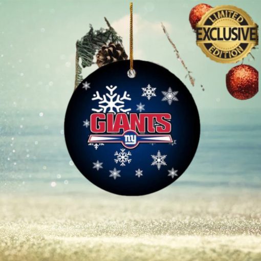 New York Giants NFL Custom Name 2023 Holiday Gifts Christmas Decorations Ornament