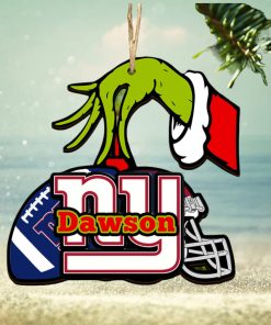 New York Giants NFL Grinch Personalized Ornament SP121023120ID03