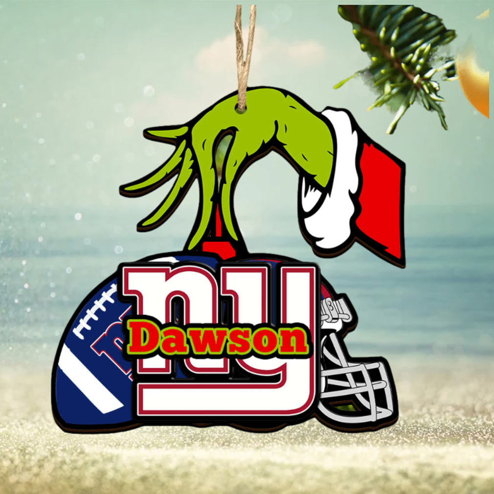 New York Giants NFL Grinch Personalized Ornament SP121023120ID03 New York Giants NFL Grinch Personalized Ornament SP121023120ID03