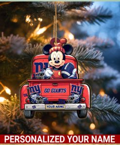 New York Giants NFL Mickey Ornament Personalized Your Name SP12102354ID05