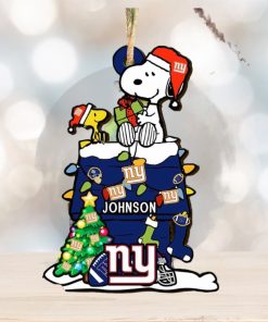 New York Giants NFL Snoopy Ornament Personalized Christmas 2023 Holidays