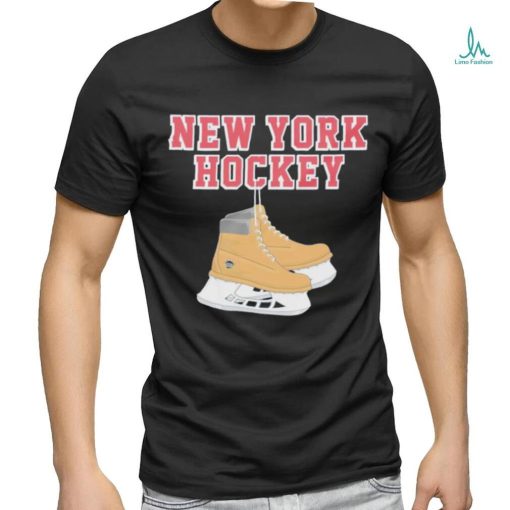 New York Hockey skates shirt