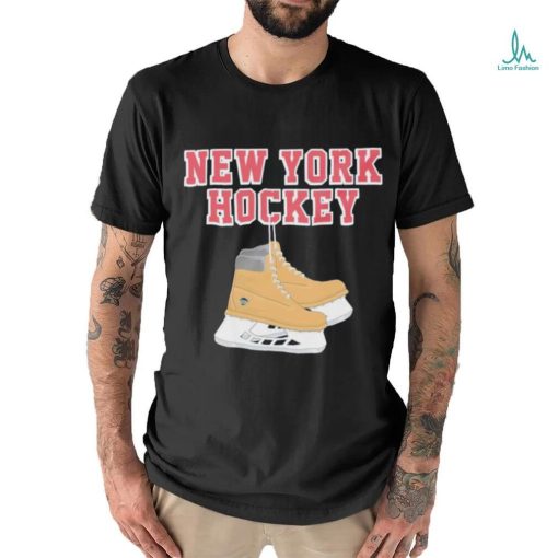 New York Hockey skates shirt