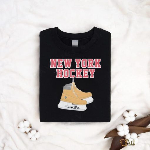 New York Hockey skates shirt