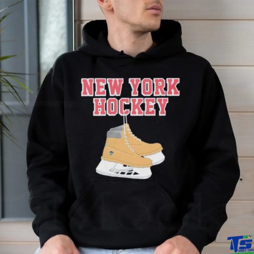 New York Hockey skates shirt