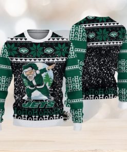 New York Jets Dabbing Santa Christmas Sweater