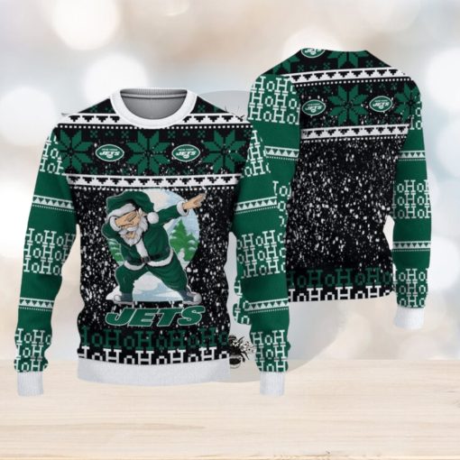 New York Jets Dabbing Santa Christmas Sweater