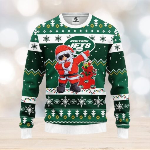 New York Jets Dabbing Santa Claus Xmas Ugly Christmas Sweater Best Christmas Gift Ideas