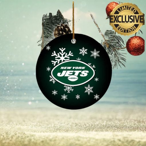 New York Jets NFL Custom Name 2023 Holiday Gifts Christmas Decorations Ornament