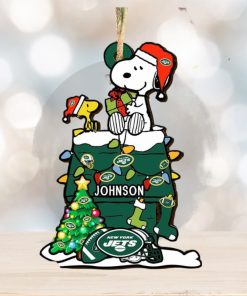 New York Jets NFL Snoopy Ornament Personalized Christmas 2023 Holidays