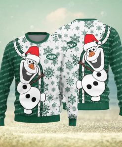 New York Jets Olaf Christmas Funny Knitted Sweater