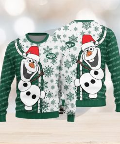 New York Jets Olaf Christmas Funny Knitted Sweater