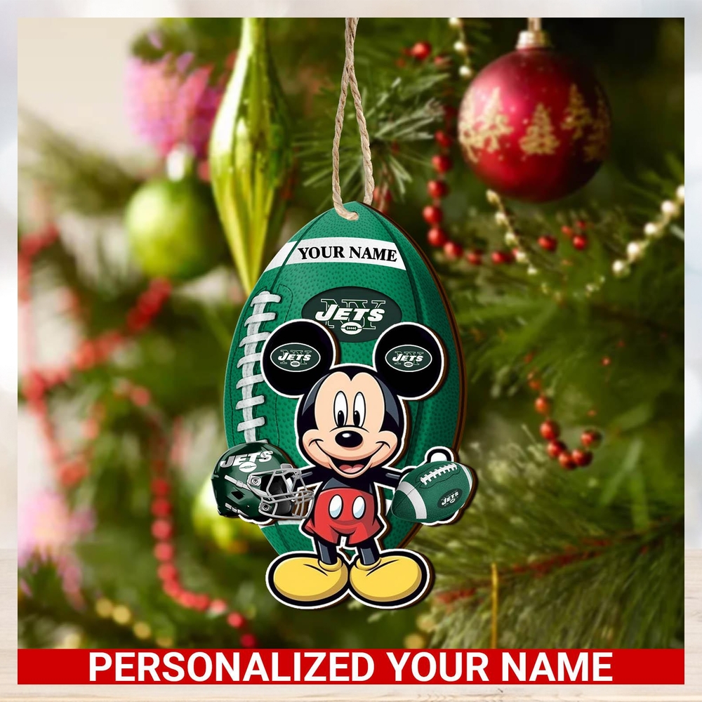 New York Jets Personalized Your Name Mickey Mouse And NFL Team Ornament SP161023184ID03 New York Jets Personalized Your Name Mickey Mouse And NFL Team Ornament SP161023184ID03