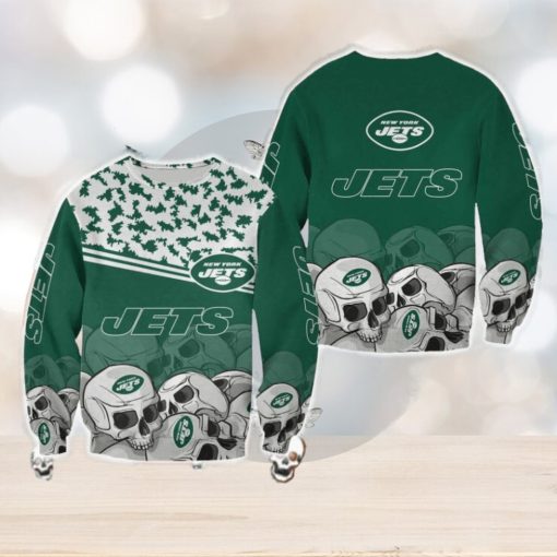 New York Jets Skull Holidaywear Halloween Ugly Sweater For Men And Women Gift Christmas