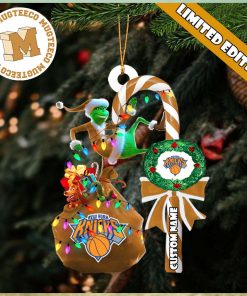 New York Knicks NBA Grinch Candy Cane Personalized Xmas Gifts Christmas Tree Decorations Ornament_48133728 1