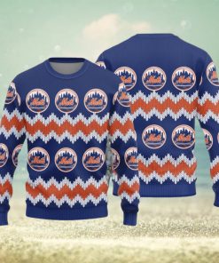 New York Mets Christmas Pattern Knitted Sweater