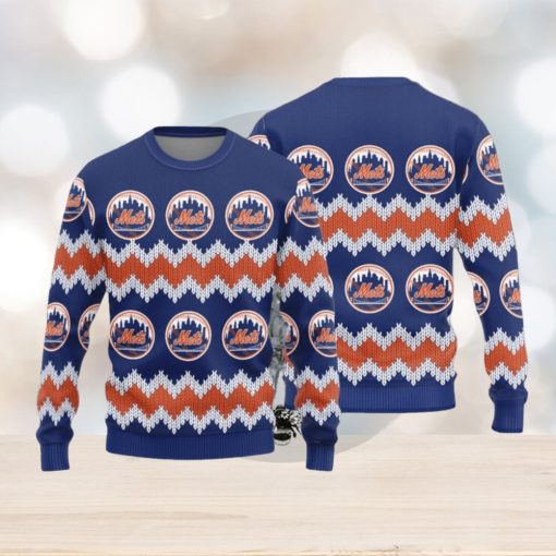 New York Mets Christmas Pattern Knitted Sweater