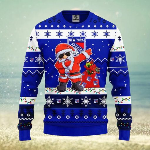 New York Rangers Dabbing Santa Claus Xmas Ugly Christmas Sweater Best Christmas Gift Ideas