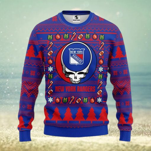 New York Rangers Grateful Dead Ugly Christmas Sweater Men And Women Sport Fans Gift