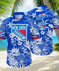 New York Rangers NHL Hawaiian Shirt Hiking Aloha Shirt