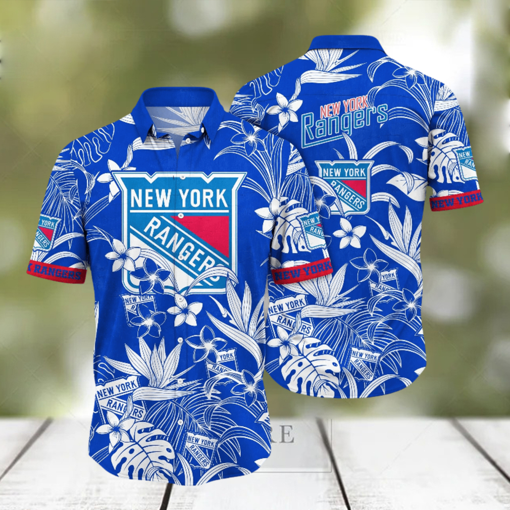 New York Rangers NHL Hawaiian Shirt Leisure Aloha Shirt - Limotees