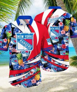 New York Rangers NHL Hawaiian Shirt Leisure Aloha Shirt