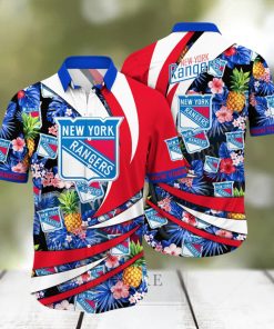 New York Rangers NHL Hawaiian Shirt Leisure Aloha Shirt