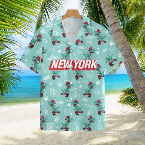 New York T rex Dinosaur Hawaiian Shirt For Men And Women