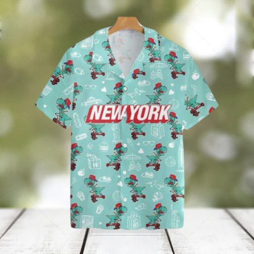 New York T rex Dinosaur Hawaiian Shirt For Men And Women