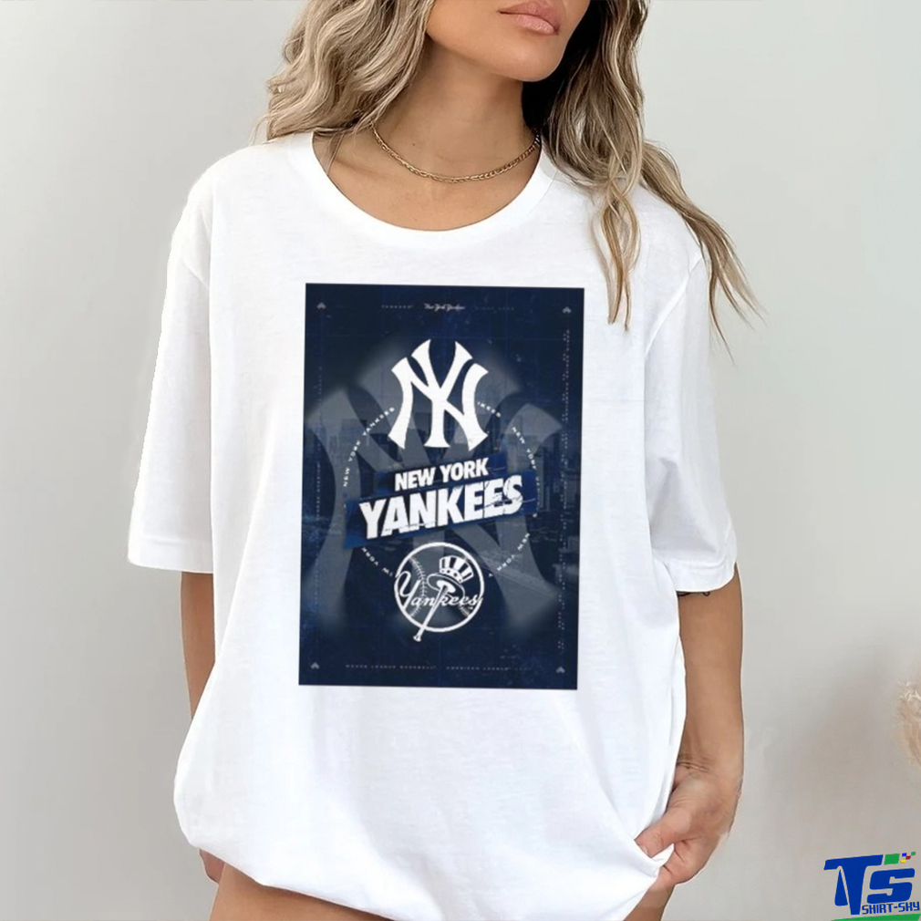 New York Yankees City Skyline Poster Shirt New York Yankees City Skyline Poster Shirt
