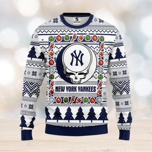 New York Yankees Grateful Dead Ugly Christmas Sweater Men And Women Sport Fans Gift