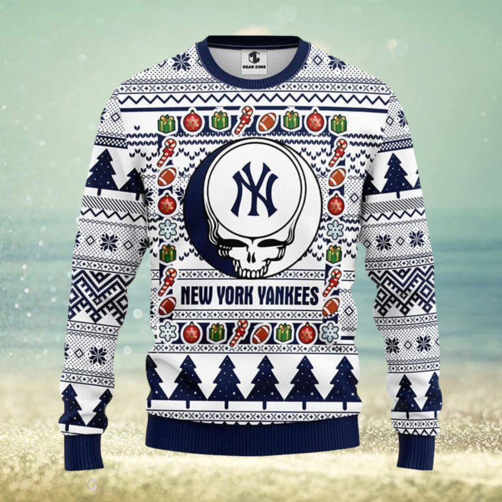 Christmas Gift New York Yankees Sport Fans 3D Ugly Christmas Sweater For  Men And Women